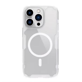 NILLKIN NATURE PRO MAGNETIC műanyag telefonvédő (közepesen ütésálló, légpárnás sarok, Magsafe rögzítés) ÁTLÁTSZÓ Apple iPhone 15 Pro Max kép