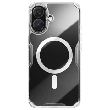 NILLKIN NATURE PRO MAGNETIC műanyag telefonvédő (ütésállóság, légpárnás sarok, MagSafe) ÁTLÁTSZÓ Apple iPhone 16 Plus 5G kép
