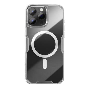 NILLKIN NATURE PRO MAGNETIC műanyag telefonvédő (ütésállóság, légpárnás sarok, MagSafe) ÁTLÁTSZÓ Apple iPhone 16 Pro Max kép