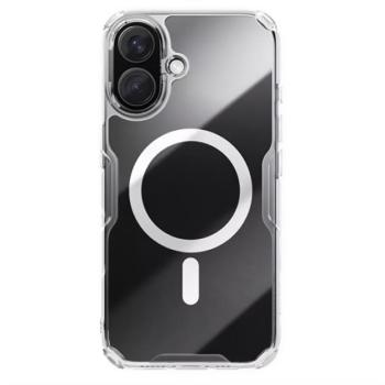 NILLKIN NATURE PRO MAGNETIC műanyag telefonvédő (ütésállóság, légpárnás sarok, MagSafe) ÁTLÁTSZÓ Apple iPhone 16 kép