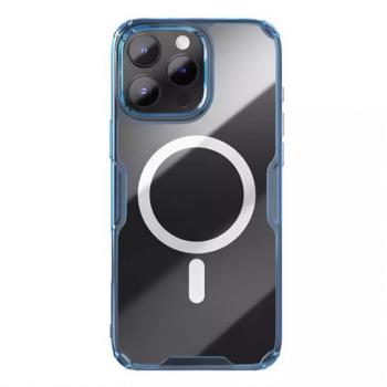 NILLKIN NATURE PRO MAGNETIC műanyag telefonvédő (ütésállóság, légpárnás sarok, MagSafe) SÖTÉTKÉK Apple iPhone 16 Pro Max 5G kép