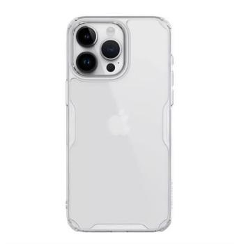 NILLKIN NATURE PRO műanyag telefonvédő (szilikon keret, közepesen ütésálló, légpárnás sarok) ÁTLÁTSZÓ Apple iPhone 15 Pro Max kép