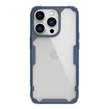 NILLKIN NATURE PRO műanyag telefonvédő (szilikon keret, közepesen ütésálló, légpárnás sarok) SÖTÉTKÉK Apple iPhone 14 Pro Max kép