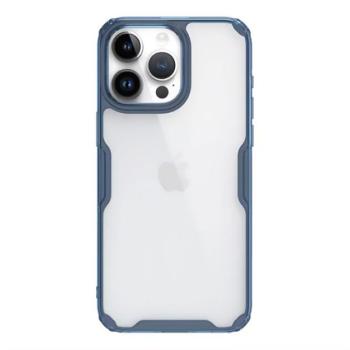 NILLKIN NATURE PRO műanyag telefonvédő (szilikon keret, közepesen ütésálló, légpárnás sarok) SÖTÉTKÉK Apple iPhone 15 Pro Max kép