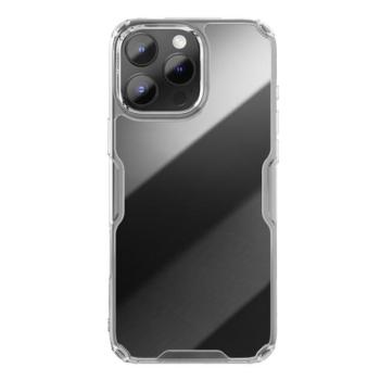 NILLKIN NATURE PRO műanyag telefonvédő (szilikon keret, ütésállóság, légpárnás sarok) ÁTLÁTSZÓ Apple iPhone 16 Pro Max kép