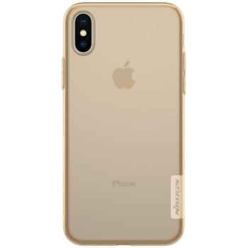 NILLKIN NATURE szilikon telefonvédő (0.6 mm, ultravékony) ARANYBARNA Apple iPhone XS 5.8, Apple iPhone X 5.8 kép