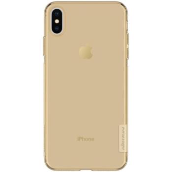 NILLKIN NATURE szilikon telefonvédő (0.6 mm, ultravékony) ARANYBARNA Apple iPhone XS Max 6.5 kép