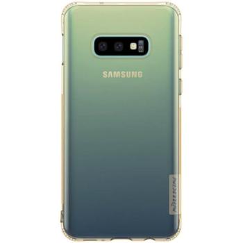 NILLKIN NATURE szilikon telefonvédő (közepesen ütésálló, légpárnás sarok, 0.6 mm, ultravékony) ARANYBARNA Samsung Galaxy S10e (SM-G970) kép