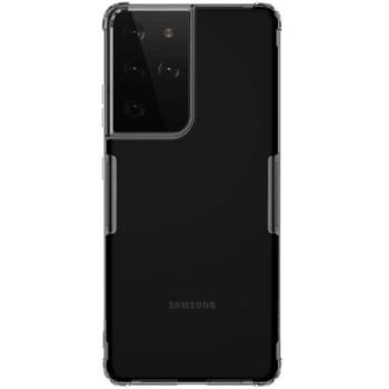 NILLKIN NATURE szilikon telefonvédő (közepesen ütésálló, légpárnás sarok, 0.6 mm, ultravékony) SZÜRKE Samsung Galaxy S21 Ultra (SM-G998) 5G kép