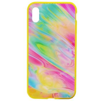 NILLKIN OMBRE telefonvédő szilikon keret (BUMPER, közepesen ütésálló, edzett üveg hátlap, színes) SÁRGA Apple iPhone XS Max 6.5 kép