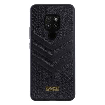 NILLKIN PRESTIGE műanyag telefonvédő (szilikon keret, bőr hatású hátlap, kigyóbőr hatású minta) FEKETE Huawei Mate 20 kép