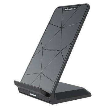 NILLKIN PRO hálózati töltő állomás (15W, gyorstöltés tám., QI Wireless, vezeték nélküli töltés, tartó funkció) FEKETE Samsung Galaxy S7 (SM-G930), Samsung Galaxy S7 EDGE (SM-G935), Sam kép