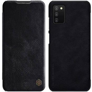 Nillkin Qin eredeti bőr telefontok a Samsung Galaxy A03s Black kép