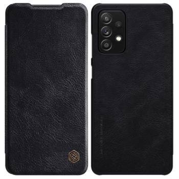 Nillkin Qin eredeti bőr tok Samsung Galaxy A72 4G fekete kép