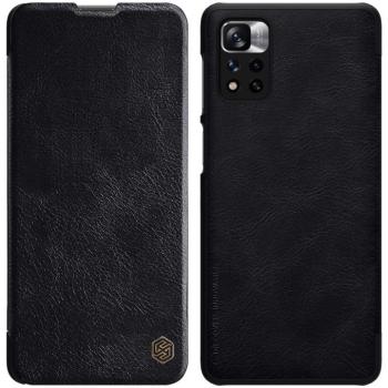 Nillkin Qin könyvtok Xiaomi 11i/Xiaomi 11i HyperCharge/Xiaomi Redmi Note 11 Pro Plus 5G - fekete kép
