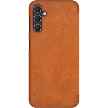 Nillkin Qin Leather könyvtok Samsung Galaxy A14 4G / 5G - barna kép