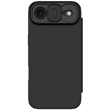 Nillkin Qin Pro Apple iPhone Air (2025) bőr flip tok, fekete kép