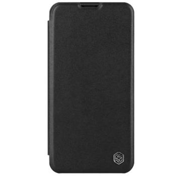 Nillkin Qin Pro bőr flip tok, iPhone 15 , Fekete kép