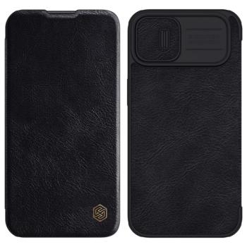 Nillkin Qin Pro bőr tok iPhone 14 Plus 6.7 2022 fekete kép