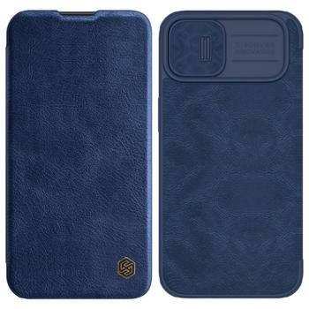 Nillkin Qin Pro bőr tok iPhone 14 Plus 6.7 2022 kék kép