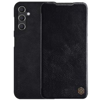 NILLKIN QIN PRO tok álló, finom bőr hatású (FLIP, oldalra nyíló, bankkártya tartó, kamera védelem) FEKETE Samsung Galaxy A14 5G (SM-A146), Samsung Galaxy A14 4G (SM-A145) kép