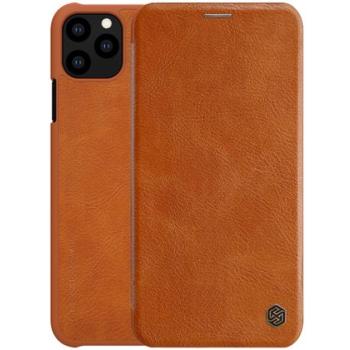 NILLKIN QIN tok álló, bőr hatású (FLIP, oldalra nyíló, bankkártya tartó) BARNA Apple iPhone 11 Pro kép