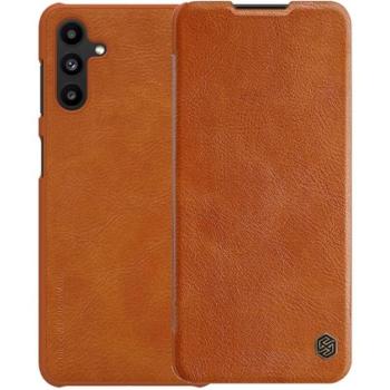 NILLKIN QIN tok álló, bőr hatású (FLIP, oldalra nyíló, bankkártya tartó) BARNA Samsung Galaxy A13 5G (SM-A136), Samsung Galaxy A04s (SM-A047F) kép