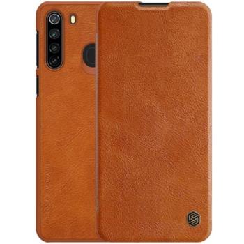NILLKIN QIN tok álló, bőr hatású (FLIP, oldalra nyíló, bankkártya tartó) BARNA Samsung Galaxy A21 (SM-A210F) kép