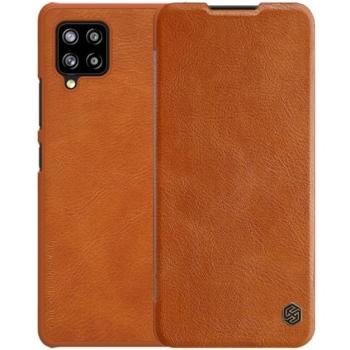 NILLKIN QIN tok álló, bőr hatású (FLIP, oldalra nyíló, bankkártya tartó) BARNA Samsung Galaxy A42 5G (SM-A425F) kép
