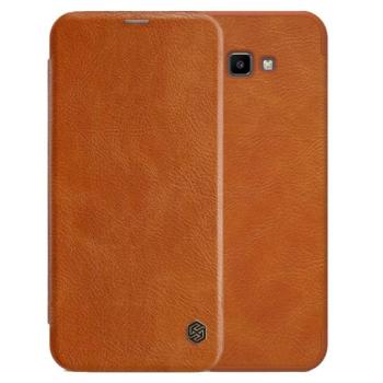 NILLKIN QIN tok álló, bőr hatású (FLIP, oldalra nyíló, bankkártya tartó) BARNA Samsung Galaxy J4 Plus (SM-J415F) kép