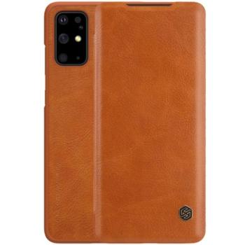 NILLKIN QIN tok álló, bőr hatású (FLIP, oldalra nyíló, bankkártya tartó) BARNA Samsung Galaxy S20 Plus (SM-G985F), Samsung Galaxy S20 Plus 5G (SM-G986) kép