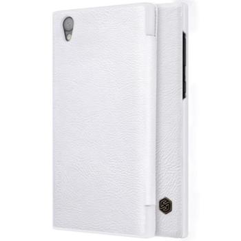 NILLKIN QIN tok álló, bőr hatású (FLIP, oldalra nyíló, bankkártya tartó) FEHÉR Sony Xperia L1 (G3312) kép