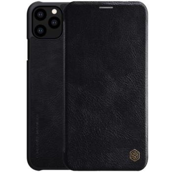 NILLKIN QIN tok álló, bőr hatású (FLIP, oldalra nyíló, bankkártya tartó) FEKETE Apple iPhone 11 Pro kép