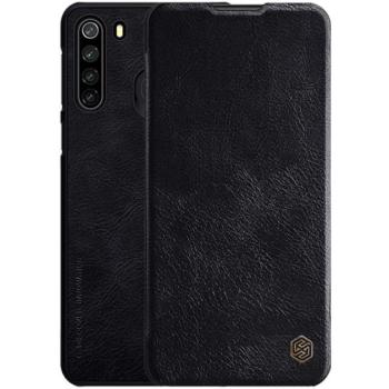 NILLKIN QIN tok álló, bőr hatású (FLIP, oldalra nyíló, bankkártya tartó) FEKETE Samsung Galaxy A21 (SM-A210F) kép