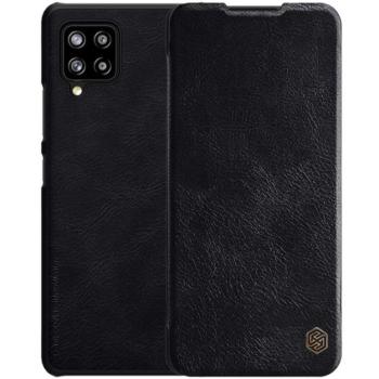NILLKIN QIN tok álló, bőr hatású (FLIP, oldalra nyíló, bankkártya tartó) FEKETE Samsung Galaxy A42 5G (SM-A425F) kép