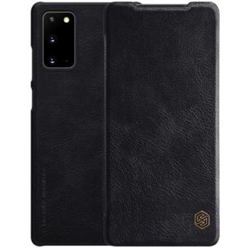 NILLKIN QIN tok álló, bőr hatású (FLIP, oldalra nyíló, bankkártya tartó) FEKETE Samsung Galaxy Note 20 (SM-N980F), Samsung Galaxy Note 20 5G (SM-N981F) kép