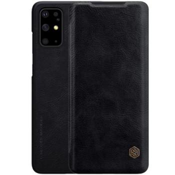 NILLKIN QIN tok álló, bőr hatású (FLIP, oldalra nyíló, bankkártya tartó) FEKETE Samsung Galaxy S20 Plus (SM-G985F), Samsung Galaxy S20 Plus 5G (SM-G986) kép