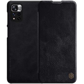 NILLKIN QIN tok álló, bőr hatású (FLIP, oldalra nyíló, bankkártya tartó) FEKETE Xiaomi Redmi Note 11 Pro kép
