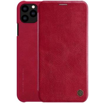 NILLKIN QIN tok álló, bőr hatású (FLIP, oldalra nyíló, bankkártya tartó) PIROS Apple iPhone 11 Pro Max kép