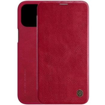 NILLKIN QIN tok álló, bőr hatású (FLIP, oldalra nyíló, bankkártya tartó) PIROS Apple iPhone 12 Pro Max kép