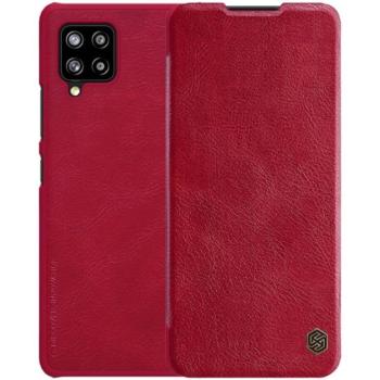 NILLKIN QIN tok álló, bőr hatású (FLIP, oldalra nyíló, bankkártya tartó) PIROS Samsung Galaxy A42 5G (SM-A425F) kép