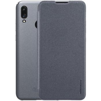 NILLKIN SPARKLE műanyag telefonvédő (mikroszálas bőr hatású FLIP, oldalra nyíló) FEKETE Huawei Y7 2019 (Y7 Prime 2019) kép