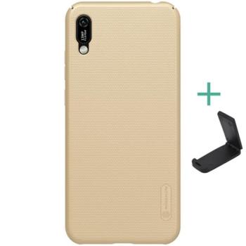 NILLKIN SUPER FROSTED műanyag telefonvédő (gumírozott, érdes felület + asztali tartó) ARANY Huawei Y6 2019 (Y6 Prime 2019) kép