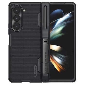 NILLKIN SUPER FROSTED műanyag telefonvédő (gumírozott, érdes felület, asztali tartó funkció, S Pen tartó) FEKETE Samsung Galaxy Z Fold5 5G (SM-F946) kép