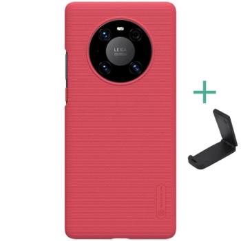 NILLKIN SUPER FROSTED műanyag telefonvédő (gumírozott, érdes felület + asztali tartó) PIROS Huawei Mate 40 Pro kép