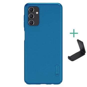 NILLKIN SUPER FROSTED műanyag telefonvédő (gumírozott, érdes felület + asztali tartó) SÖTÉTKÉK Samsung Galaxy A13 5G (SM-A136), Samsung Galaxy A04s (SM-A047F) kép