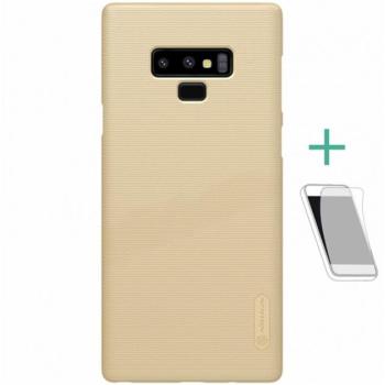 NILLKIN SUPER FROSTED műanyag telefonvédő (gumírozott, érdes felület + képernyővédő fólia) ARANY Samsung Galaxy Note 9 (SM-N960F) kép