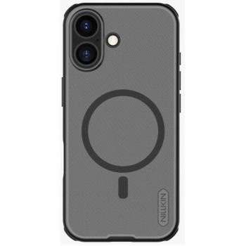 Nillkin Super Frosted PRO Apple iPhone 17 mágneses műanyag hátlap tok, átlátszó-fekete kép