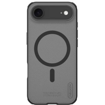 Nillkin Super Frosted PRO Apple iPhone Air (2025) mágneses műanyag hátlap tok, átlátszó-fekete kép