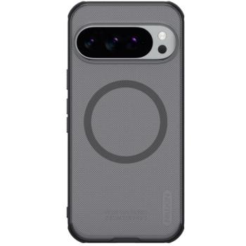 Nillkin Super Frosted PRO Magnetic Google Pixel 10 Pro XL mágneses műanyag hátlap tok, átlátszó-fekete kép